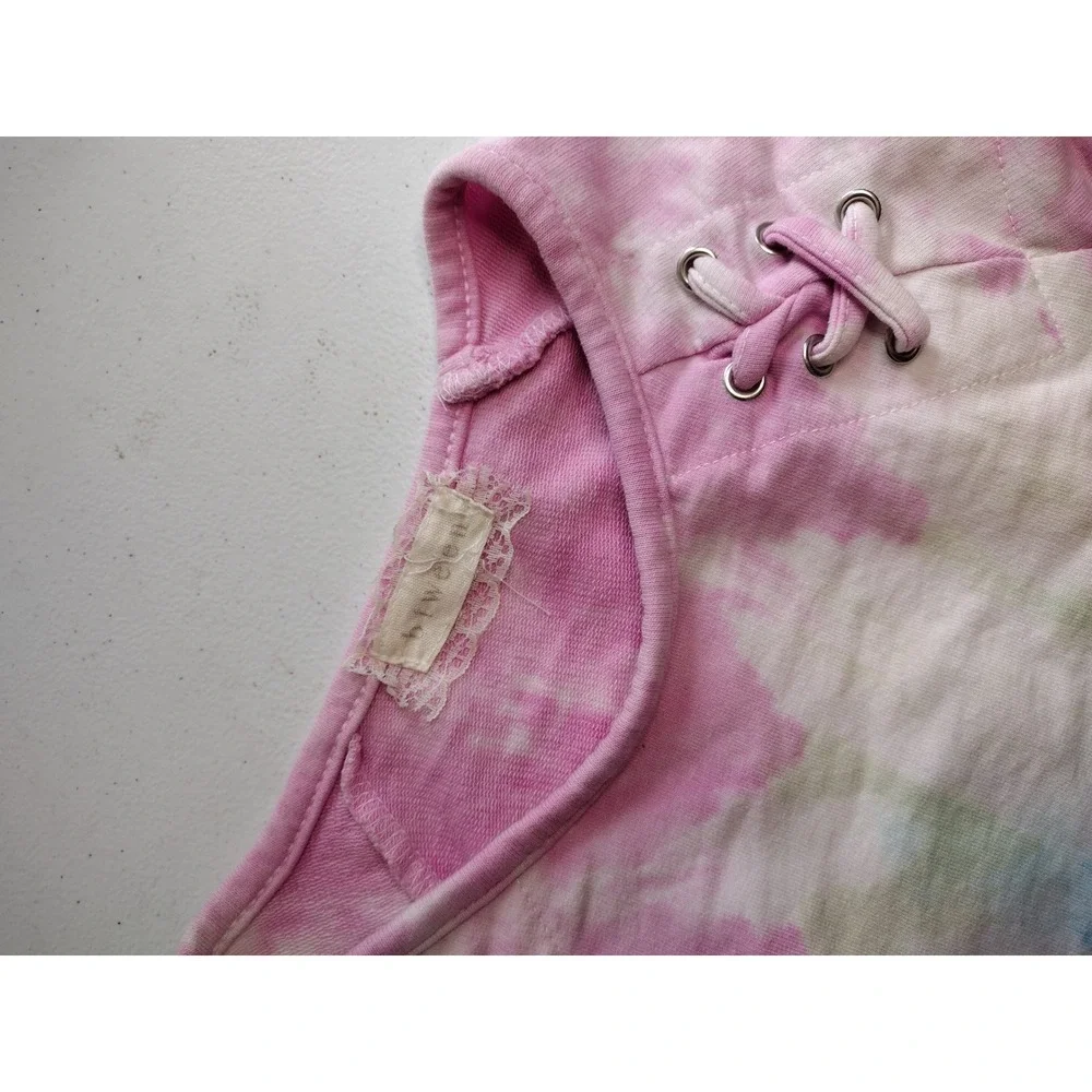 Kids Tie Dye Sweatshirt Jogger Pants Set Lace Up Neck Size 8‎